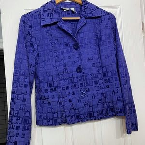 Chico’s Periwinkle Jacket Size 1 (Medium)